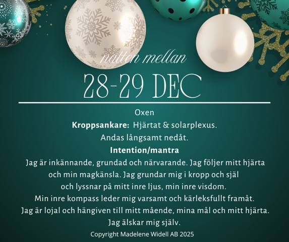 Stillhet som skapar flöde – natten mellan 28-29 december🕯️