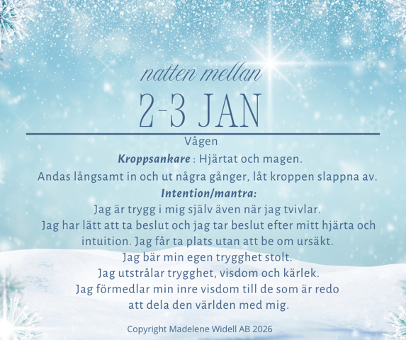 Stillhet som skapar flöde – natten mellan 2-3 jan🌟