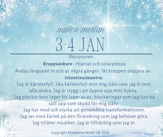 Stillhet som skapar flöde – natten mellan 3-4 jan🌟