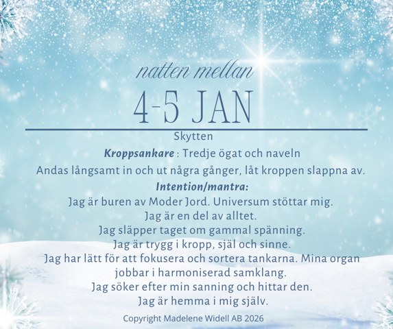Stillhet som skapar flöde – natten mellan 4-5 januari 🌟