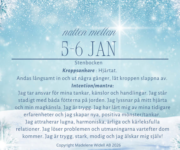 Stillhet som skapar flöde – natten mellan 5-6 januari 🌟